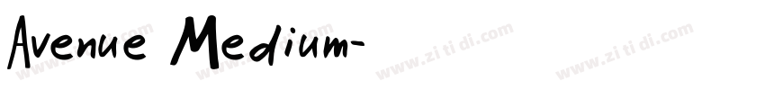 Avenue Medium字体转换